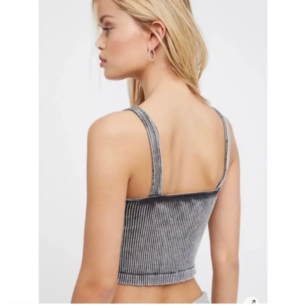 NWOT Intimately Free People Washed Seamless Crop Top X-Small/Small Washe…